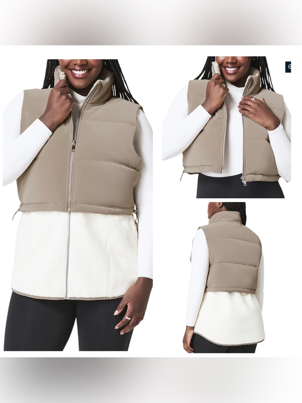 SPANX® TWO-IN-ONE VELOUR FLEECE VEST
